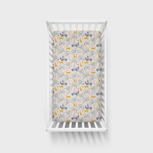 Wild Escape Fitted Crib Sheet | Little Sleepies
