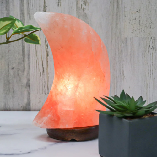 Himalayan Salt Moon Shape Lamp
