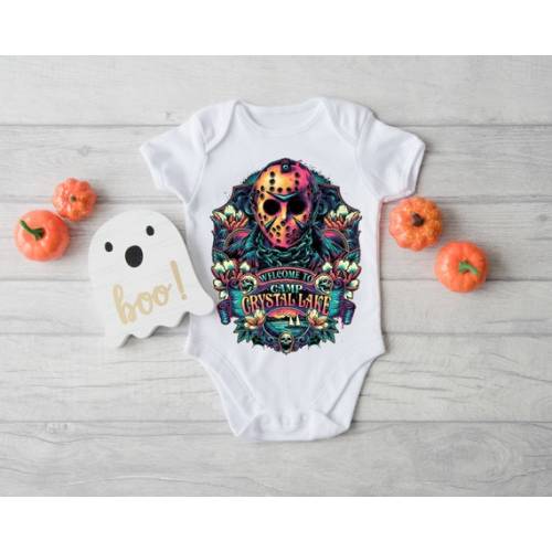 Friday the 13th  Camp Crystal  Halloween Horror Movie Baby - Etsy