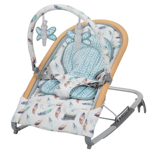 Monbebe Serenity Infant Rocker, Watercolor Feather