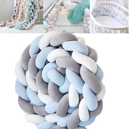 Multi -Purpose Knot Pillow, Knot Pillows Round Changeability for Use On Cradles, Machine Washable Mix Colours