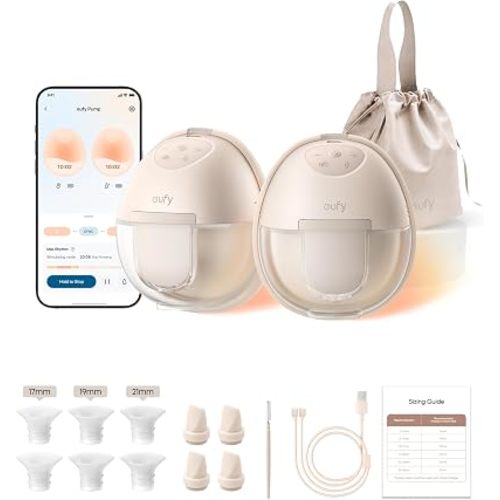 eufy Security Heated Wearable Breast Pump S1, HeatFlow, Hands-Free