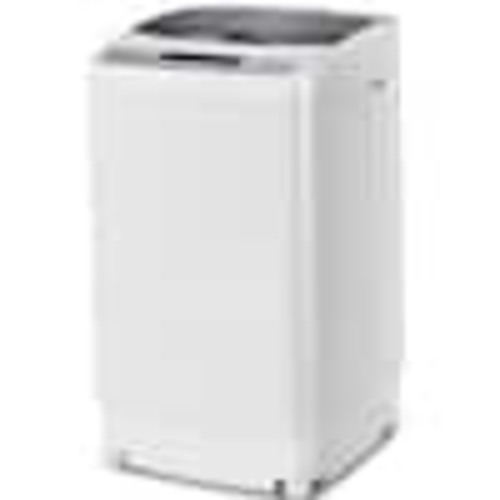 Costway 19 in. W 1.34 cu. ft. Smart Portable Top Load Washing Machine Spin Compact Washer in Grey BXD3113