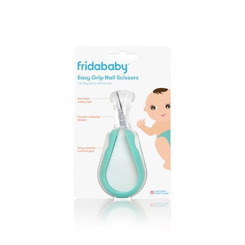 Frida Baby Easy Grip Nail Scissors | Grooming Essentials Safe for Infant Newborn Toddler Nails