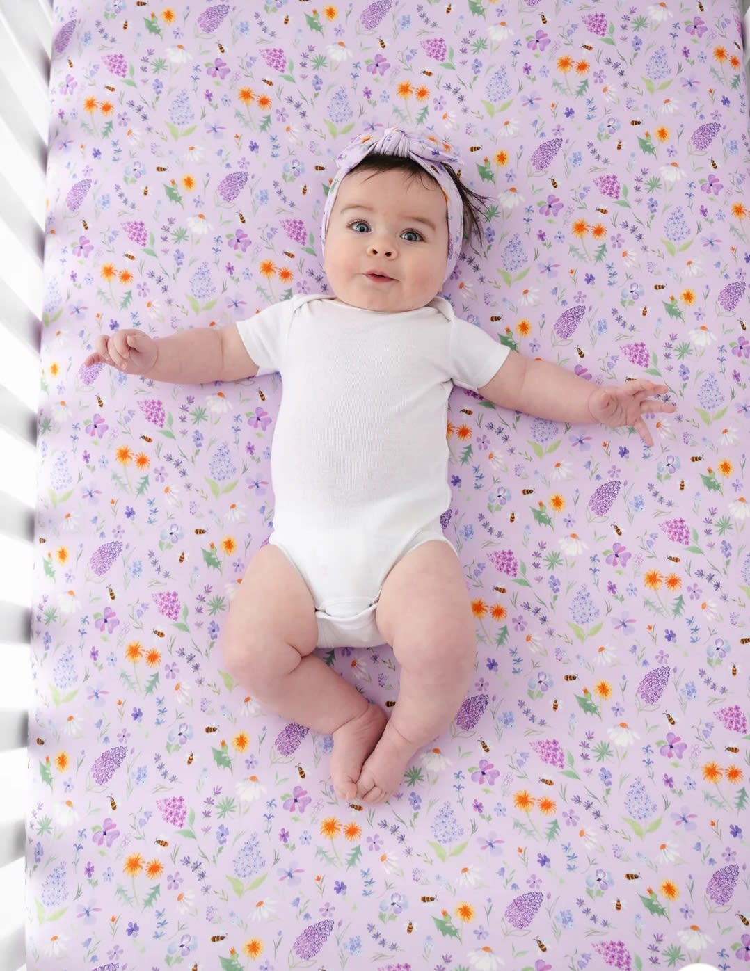 Gigi Floral Bamboo Crib Sheet