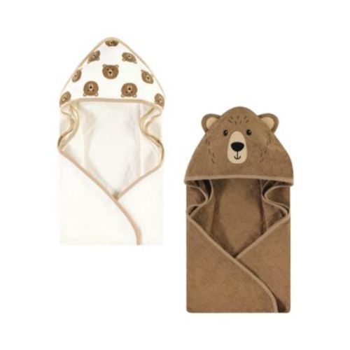 Cotton Animal Face Hooded Towel, 2-Pack, One Size