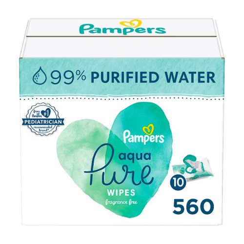 Pampers Aqua Pure Sensitive Baby Wipes (Select Count)
