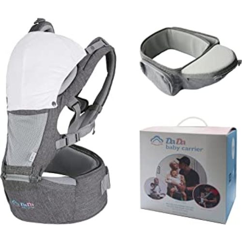 Texas Design Safety Certified Ergonomic DADA Hip Seat Baby Carrier Newborn to Toddler, Lumbar Support Waist Stool, Airflow Mesh for Nursing Hiking Travel Indoor