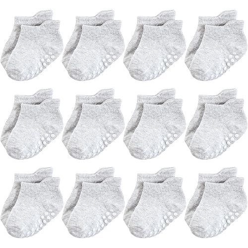 Hudson Baby Unisex Baby Non-Skid No-Show Socks