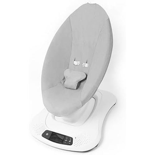 Swing Cover Compatible with 4moms MamaRoo and Rockaroo Old Model Before 2022, Soft Corduroy Fabric, Machine Washable Grey (Only a Cover)