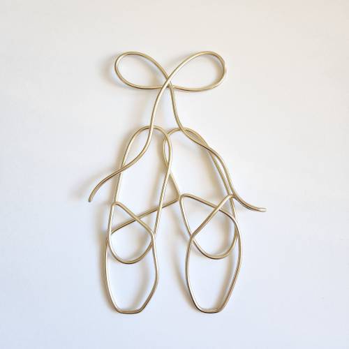 Ballerina Shoes Wire Art | point shoes art | ballet gift| handmade wire point shoes