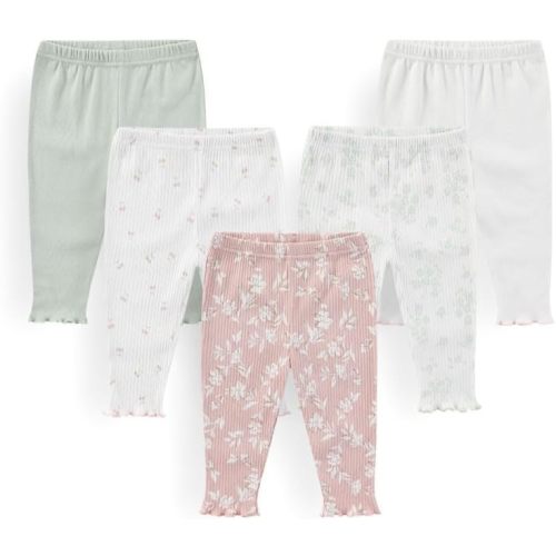 Unisex Baby Boy Girl Pants Sets Cotton Soft Infants Bottoms Casual 5 Pack 0-12 Month Babies' Leggings