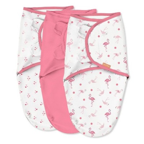 SwaddleMe Original Swaddle Wrap Newborn - Flamingo Fiesta S/M - 3pk