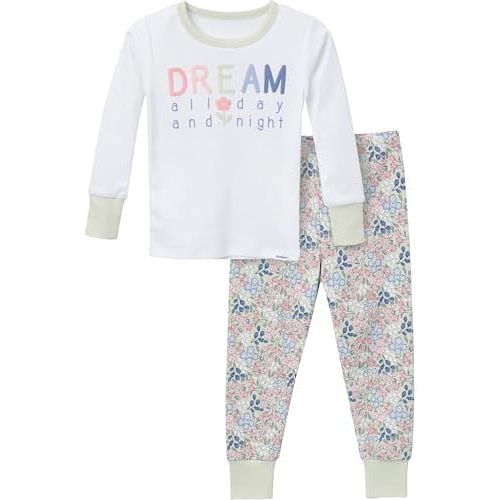 Gerber Baby Girls' Toddler Snug Fit 2-Piece Pajama Set