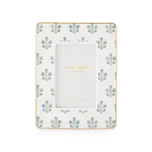 Brands We Love Dusty Blue Floral Frame by Janie and Jack