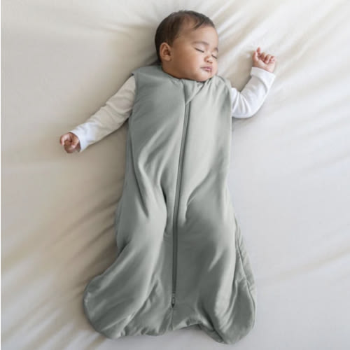 HALO - 1.5 TOG supersoft bamboo wearable blanket, double zipper sleeping bag with weighted feel - green