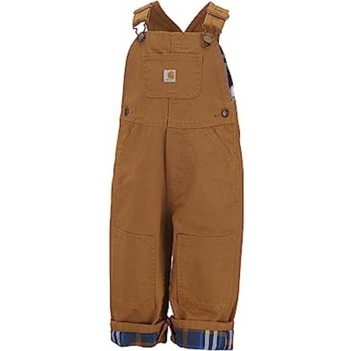 Carhartt Baby Boys' Canvas Overall Flannel Lined