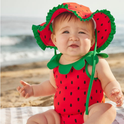 Baby Swimsuit & Sun Hat Set