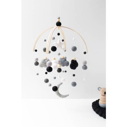 Black and White Baby Mobile - High Contrast