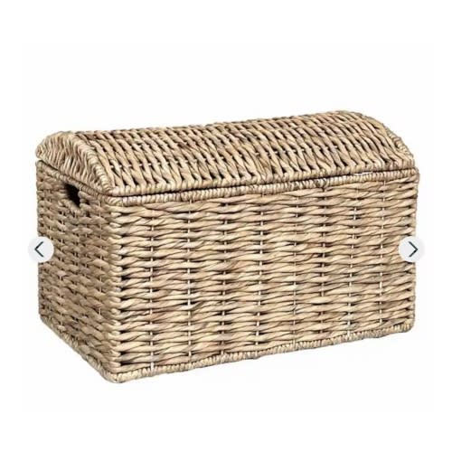 Water Hyacinth Storage Trunk with Lid, Medium