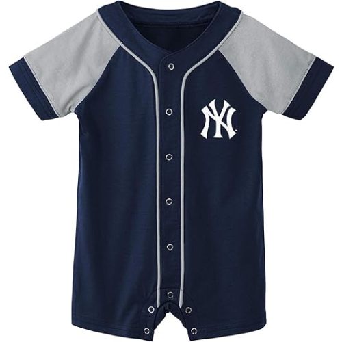 Outerstuff MLB Unisex-Baby Newborn & Infants 0-24 Months Little Slugger Creeper Bodysuit Romper