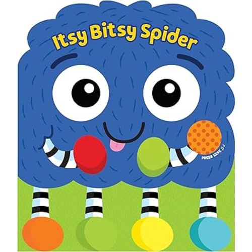 Jiggle & Discover: The Itsy Bitsy Spider-Plush Book with Sound in Vinyl Carrying Case – Perfect for Ages 6 Months and Up
