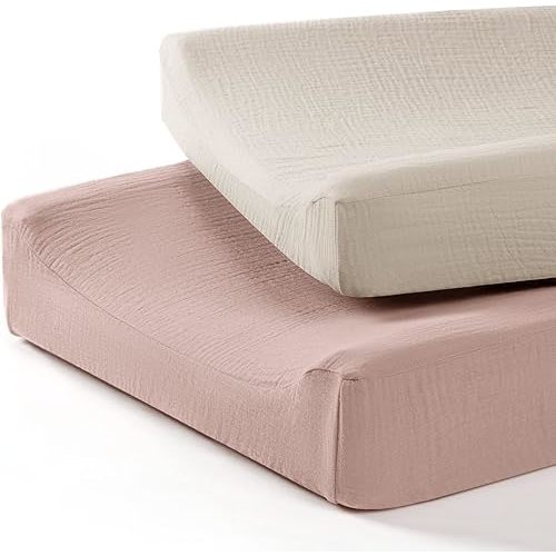 lulumoon Baby Changing Pad Cover: Muslin Diaper Changing Table Pad Cover - Changing Pad Sheets for Girls Boys