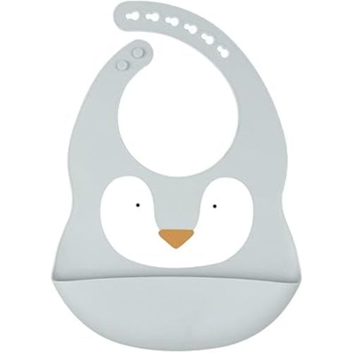 Silicone Feeding Bibs |Silicone Bib, Unisex, Storage Pocket | Dishwasher Safe Waterproof Adjustable. Flexibles