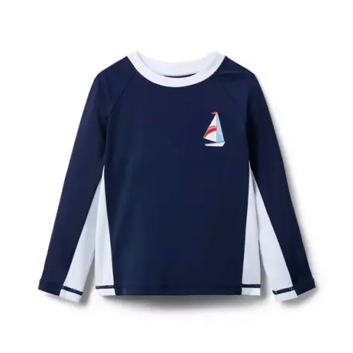 Boy Merchant Marine Recycled Sailboat Rash Guard by Janie and Jack