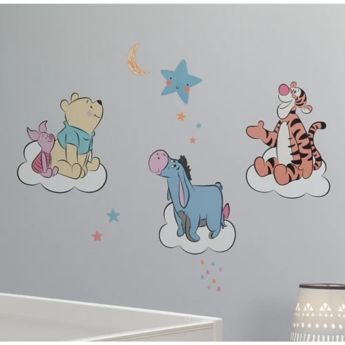 Disney Baby Winnie the Pooh Hugs Piglet/Eeyore/Tigger Wall Decals – Lambs & Ivy