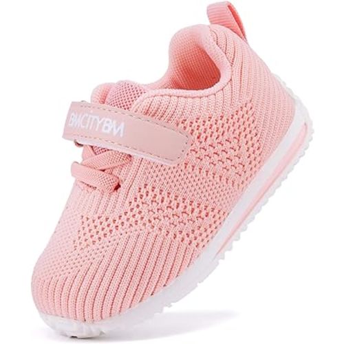 BMCiTYBM Baby Boy Girl Shoes Breathable Mesh Walking Shoes Lightweight Non-Slip Sneakers Infant First Walkers 6 9 12 18 24 Month