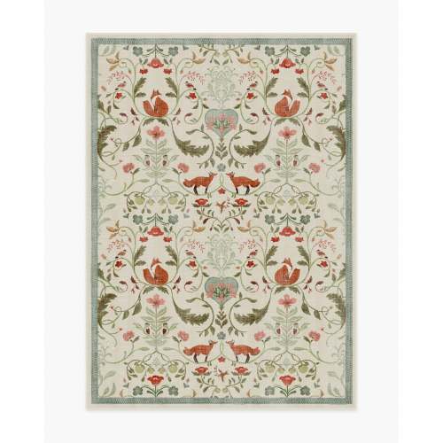 Foxfen Ivory Multicolor Flatwoven Rug | Ruggable