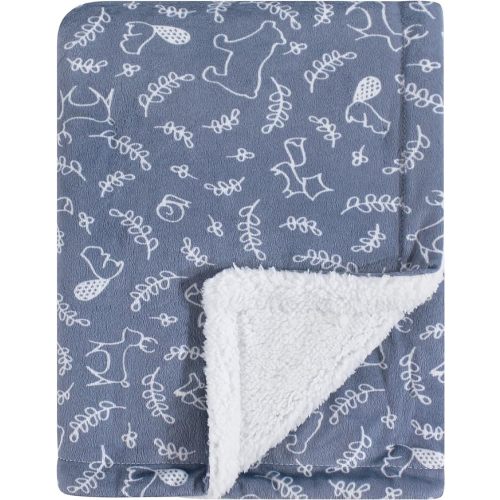 Yoga Sprout Mink Blanket with Sherpa Backing, Forest