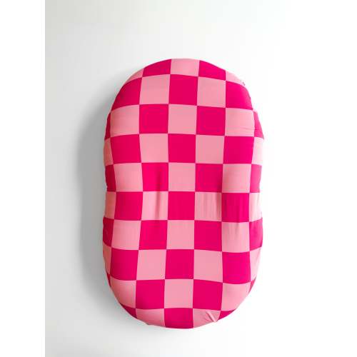 Changing Pad Cover in Bubble Gum Checkered