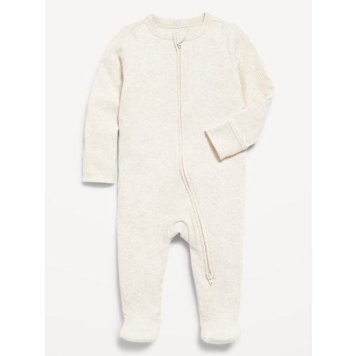 2-Way-Zip Ribbed Footed One-Piece for Baby | Old Navy