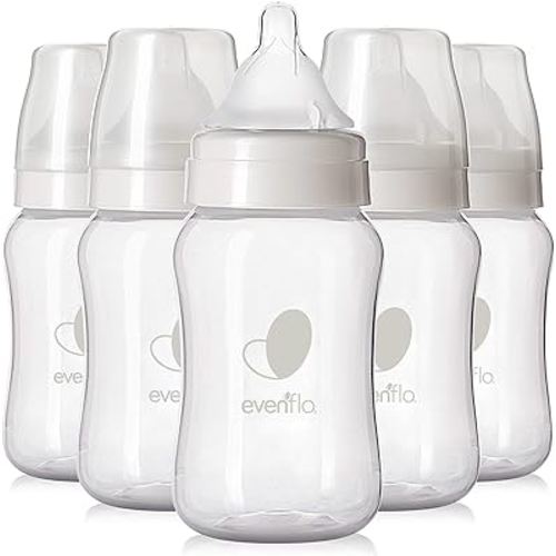 Evenflo Feeding Premium Proflo Venting Balance Plus Wide Neck Baby, Newborn and Infant Bottles - Helps Reduce Colic - 9 Ounce (Pack of 6)