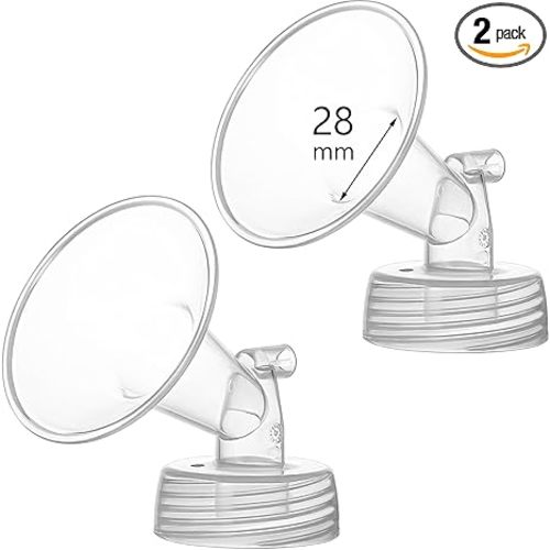 28mm Flange Compatible with Spectra S1 S2 9 Plus Synergy Gold Breastpump Replacement to Spectra Pump Parts and Flange; Not Original; Replaces Shield