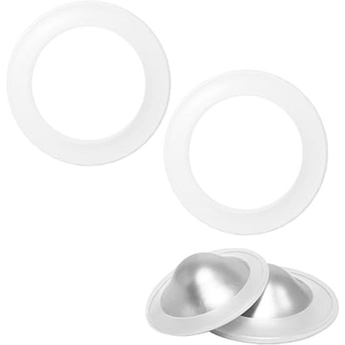 SilkyFit Barely-There Medical Grade Silicone Rings for Silverette Nursing Cups (2 pcs)