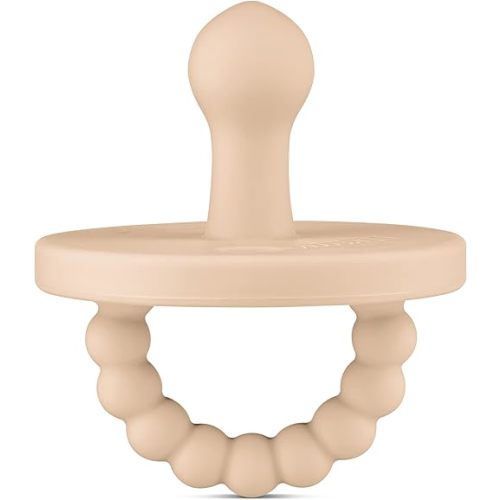 Ryan & Rose Cutie PAT Pacifier Teether (Bulb, Tan)