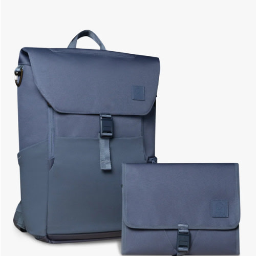 Everyday Diaper Backpack & Changing Wallet Bundle / Dusky Blue