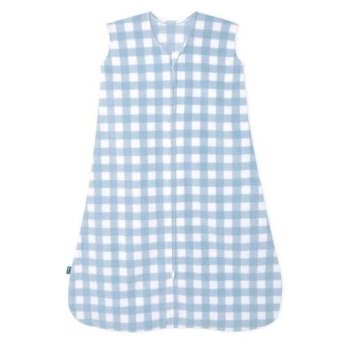 Blue Gingham Micro-Fleece Sleep Sack | Small | HALO