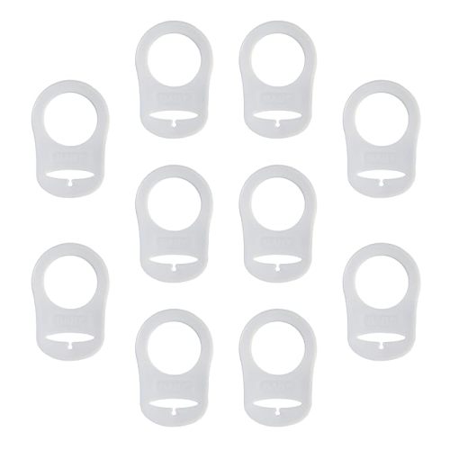 5 Pack Pacifier Clip Adapter (Clear)