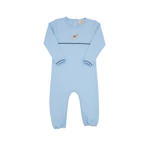 Long Sleeve Bradford Romper Dog Beale Street Blue