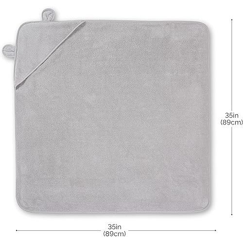 Natemia Premium Hooded Baby Bath Towels - 100% Turkish Organic Cotton, Award Winning Baby Towels with Hood, Soft on Sensitive Skin, Toddler Towel for Boys and Girls, Registry Search