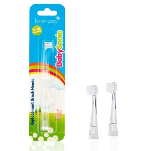 Brush-Baby BabySonic Replacement Heads (0-18 Month (Pack of 2))