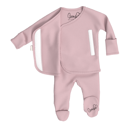 Footie - Peony – Bonsie Skin to Skin Babywear