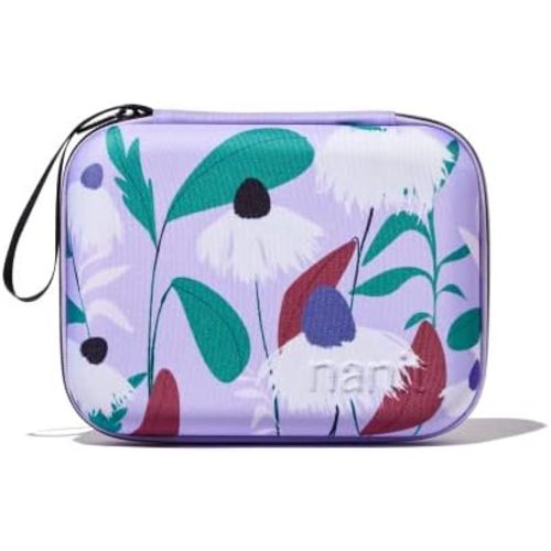 Nanit Travel Case – Protective Hard Shell Carrying Case for Nanit Pro Baby Monitor and Multi-Stand Travel Accessory, Purple Floral
