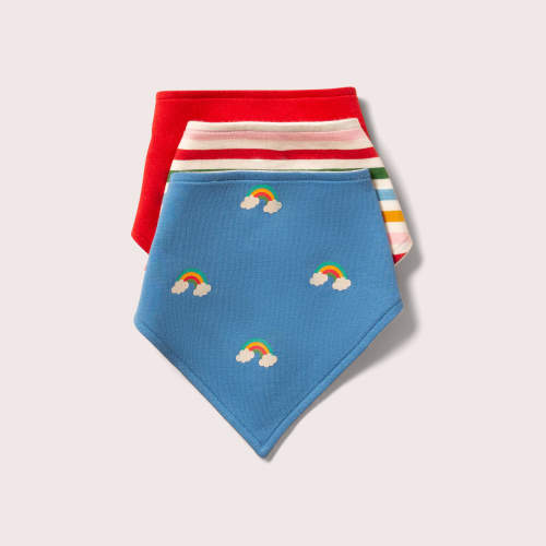 Blue Rainbows Organic Bib Set 3 Pack