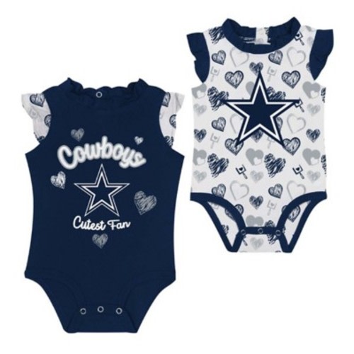 Genuine Stuff Baby Dallas Cowboys Happy Heart Onesie Set | SCHEELS.com