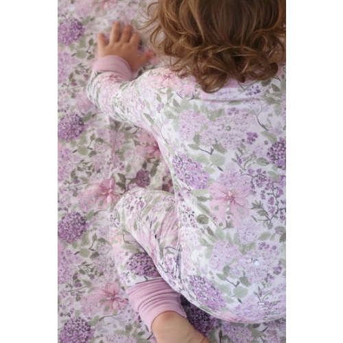 Convertible Zip Romper in Lavender Lullaby | Caden Lane